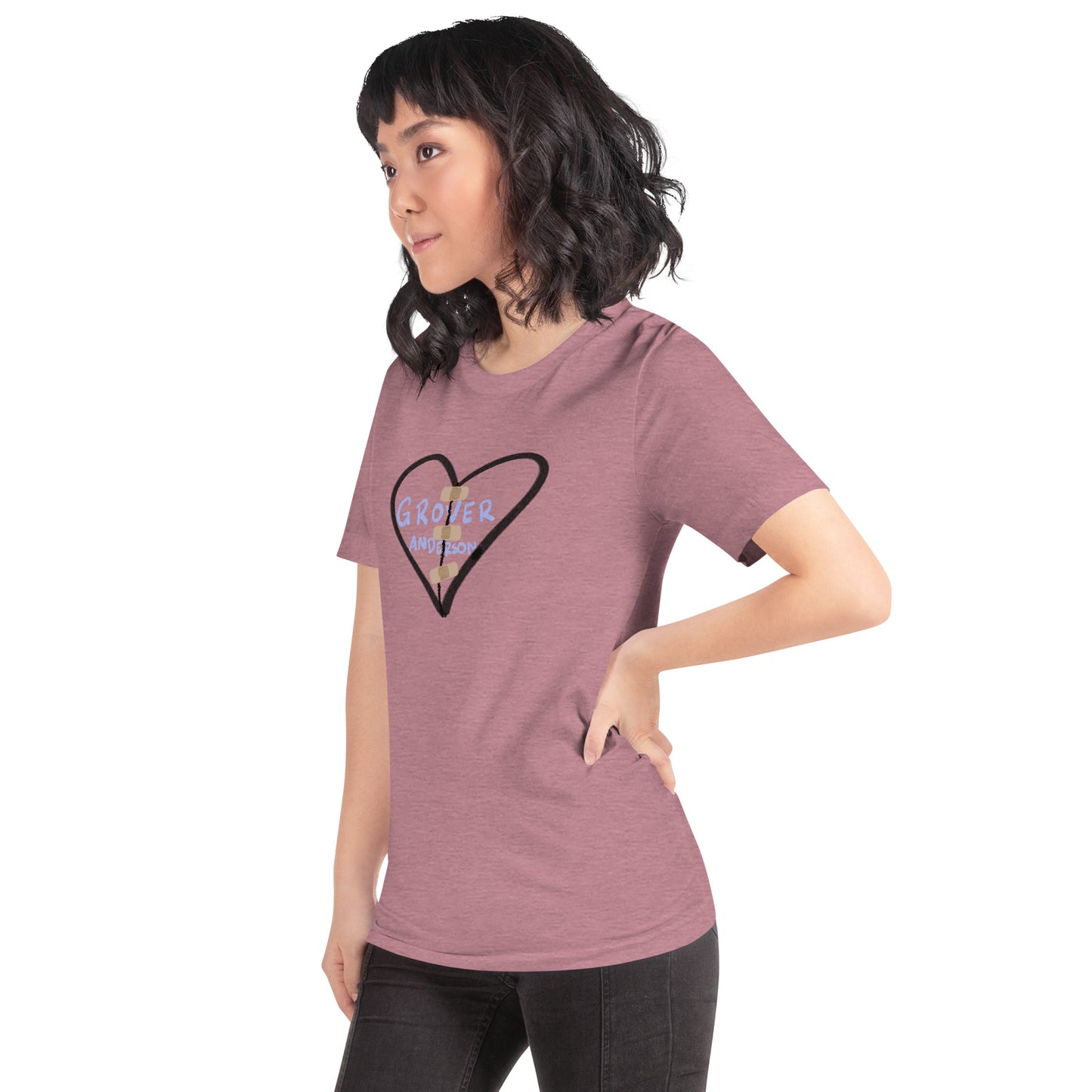 Heart Sticker Unisex t-shirt