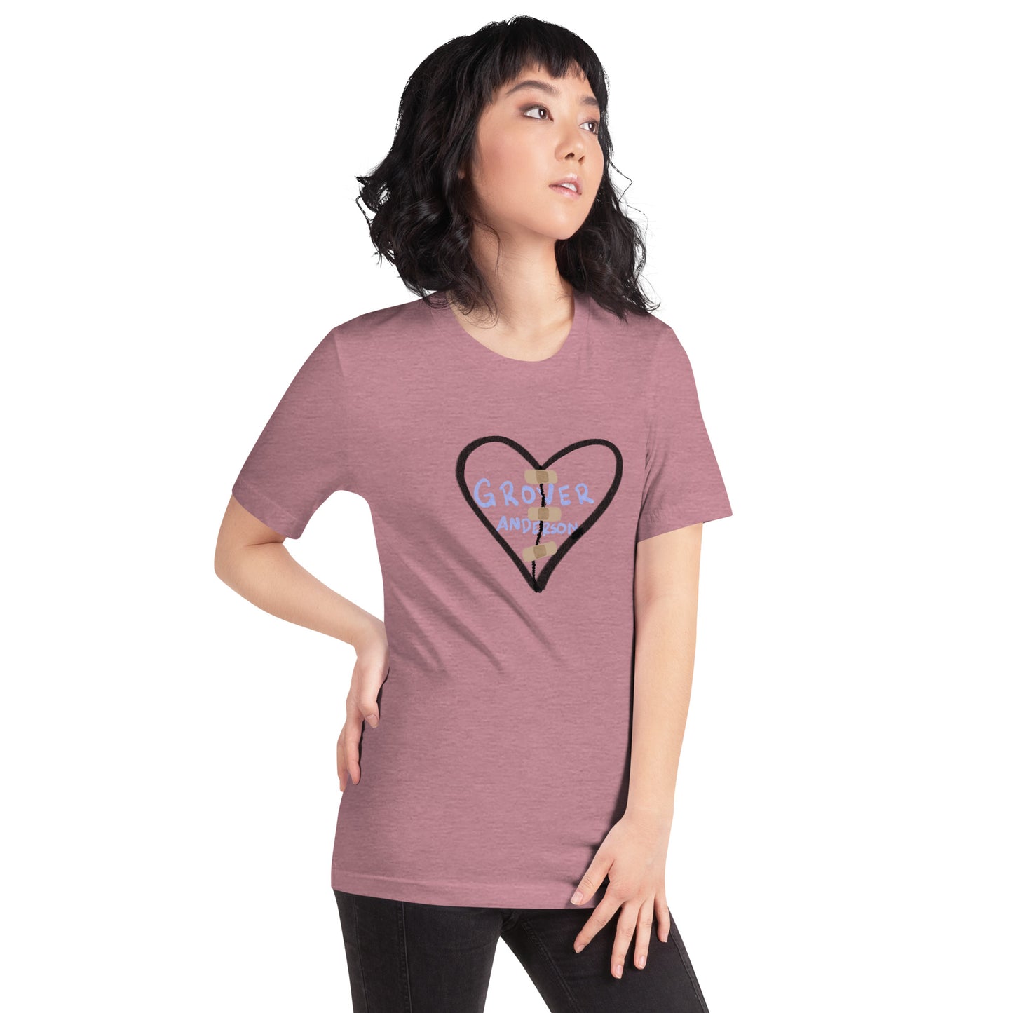 Heart Sticker Unisex t-shirt