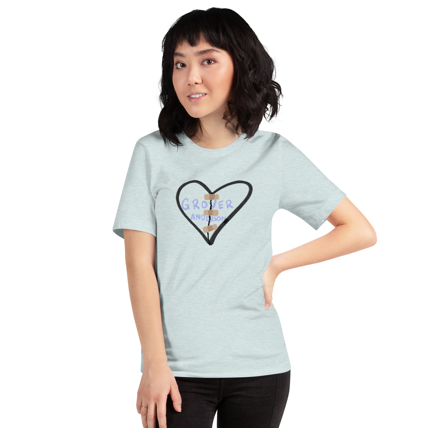 Heart Sticker Unisex t-shirt